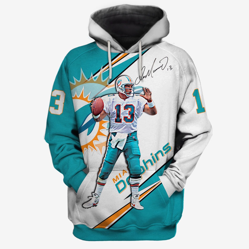 NFL Miami Dolphins Dan Marino Sweatshirt 3D Hoodie All Over