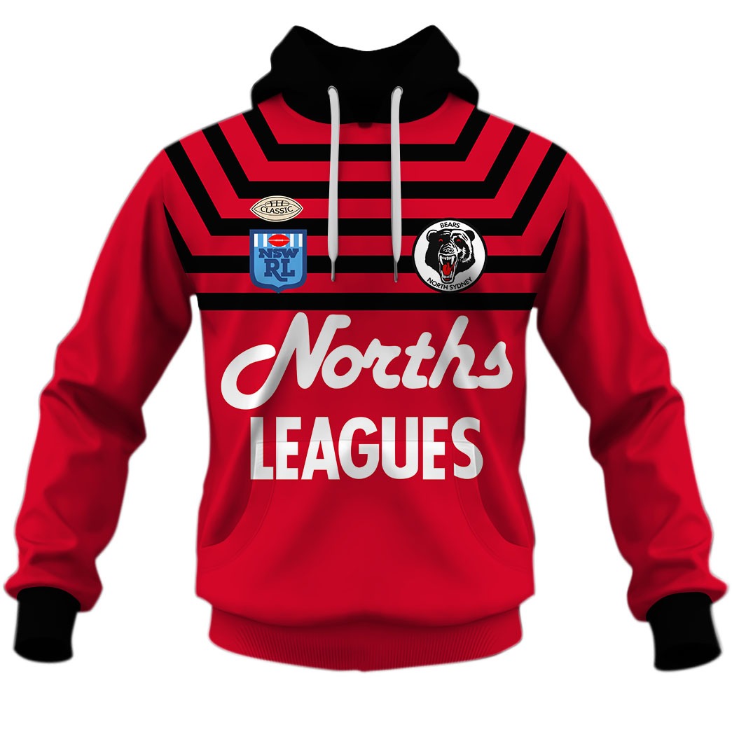 North Sydney Bears 1991 ARL/NRL Vintage Retro Jersey Sizes S-5XL!