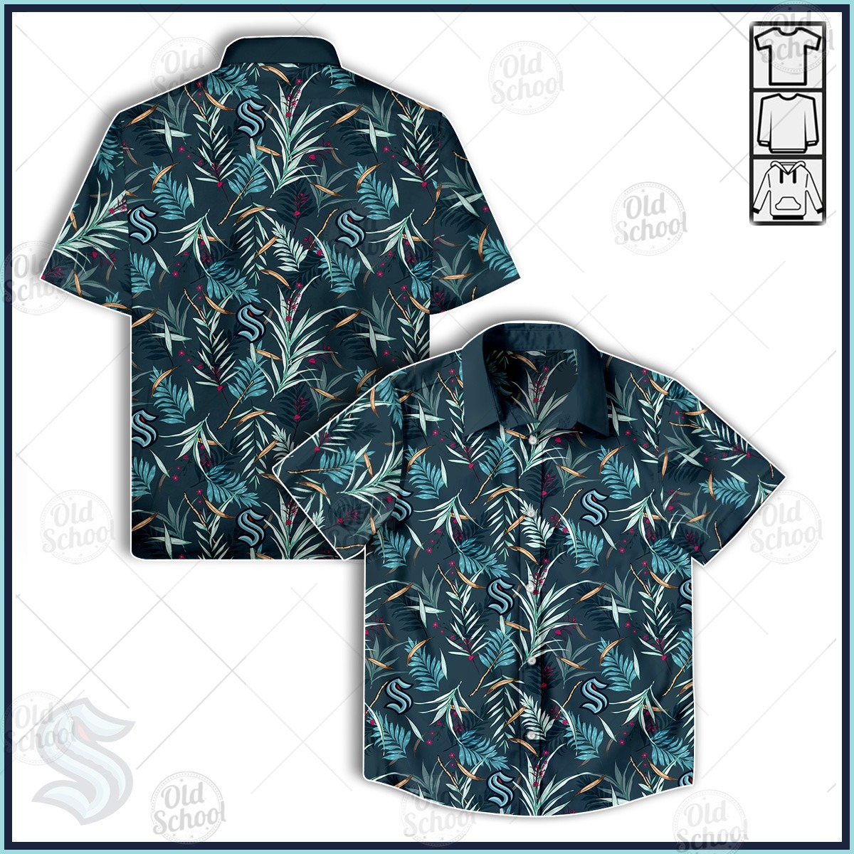 Seattle Kraken Hockey Hawaiian Shirts, Shorts - EmonShop - Tagotee