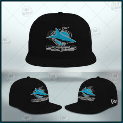 NEW! White Adjustable Official w/tags NRL CRONULLA SHARKS CAP Retro 
