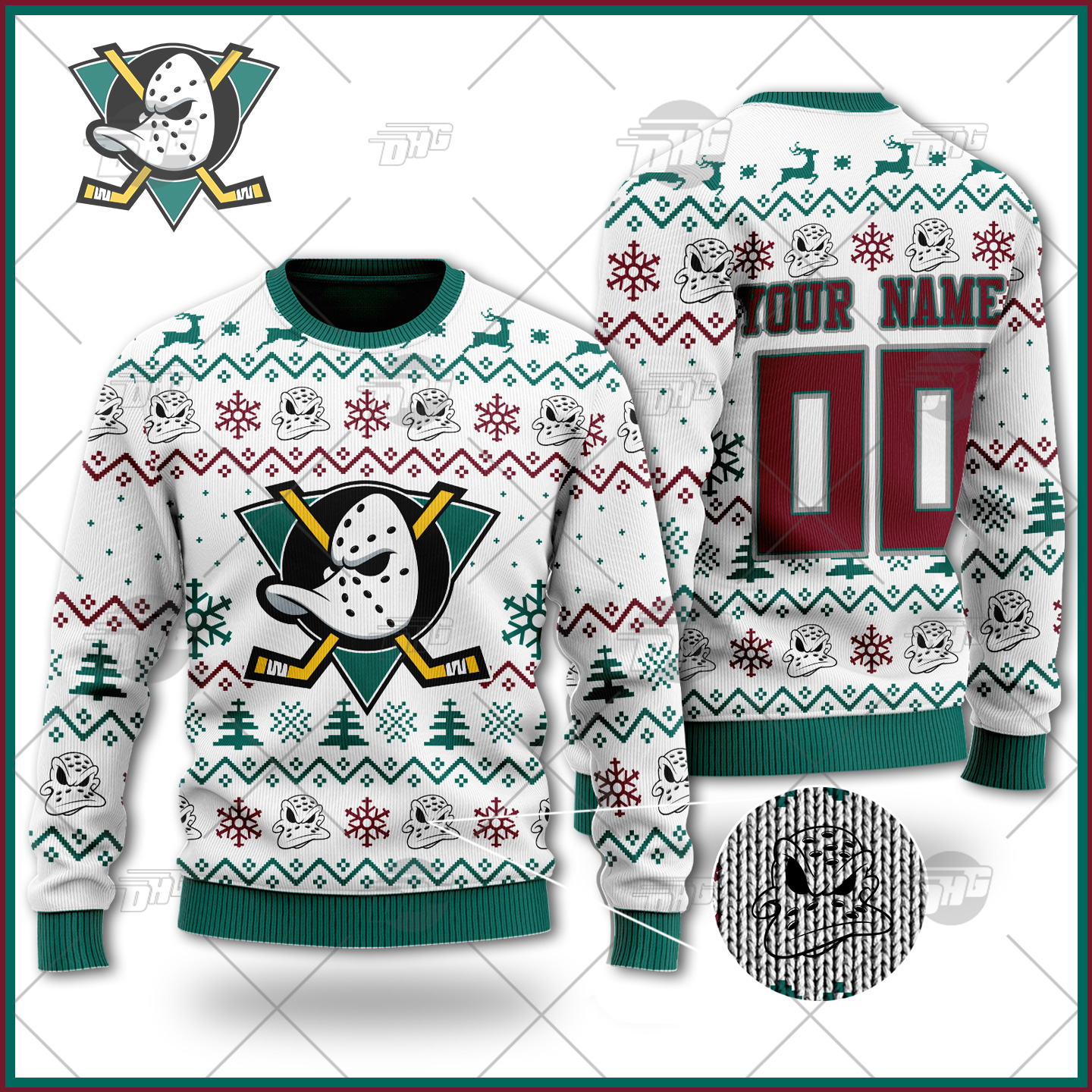 New York Islanders NHL Team HoHoHo Mickey Funny Xmas Christmas Gift Men And  Women Ugly Christmas Sweater - Freedomdesign
