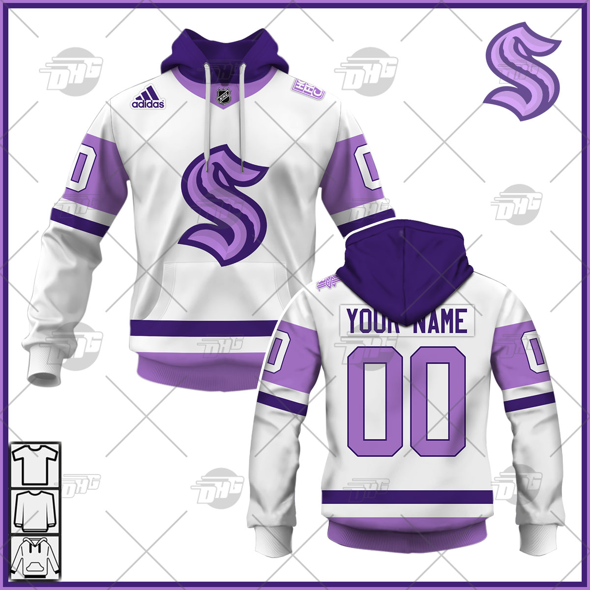 Men's Fanatics Branded White/Purple Colorado Avalanche 2021 Hockey