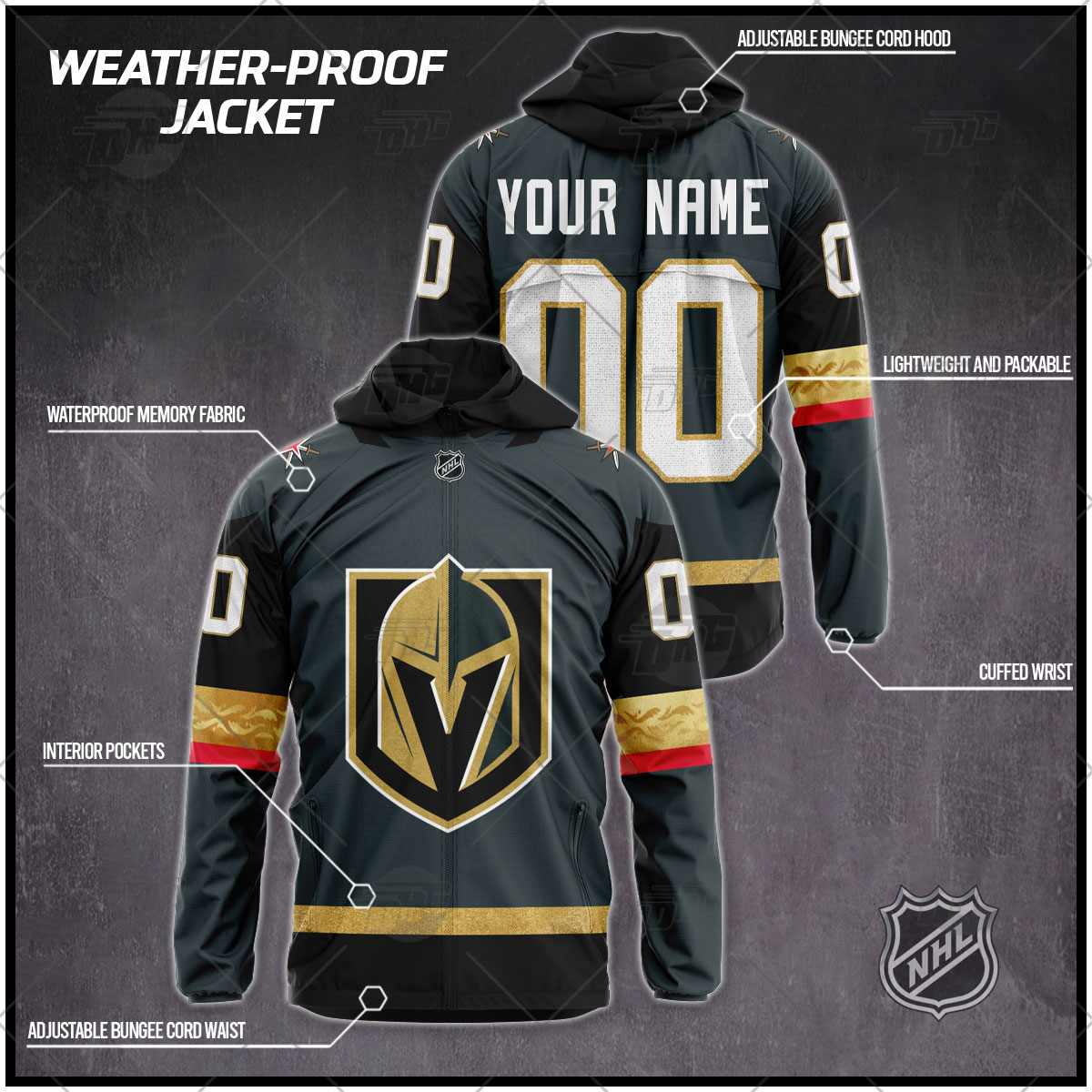 Personalize NHL Vegas Golden Knights 2021 Reverse Retro Alternate Jersey -  WanderGears