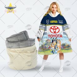 NRL North Queensland Cowboys Bluey oodie blanket hoodie snuggie hoodies for  all family – GearShop